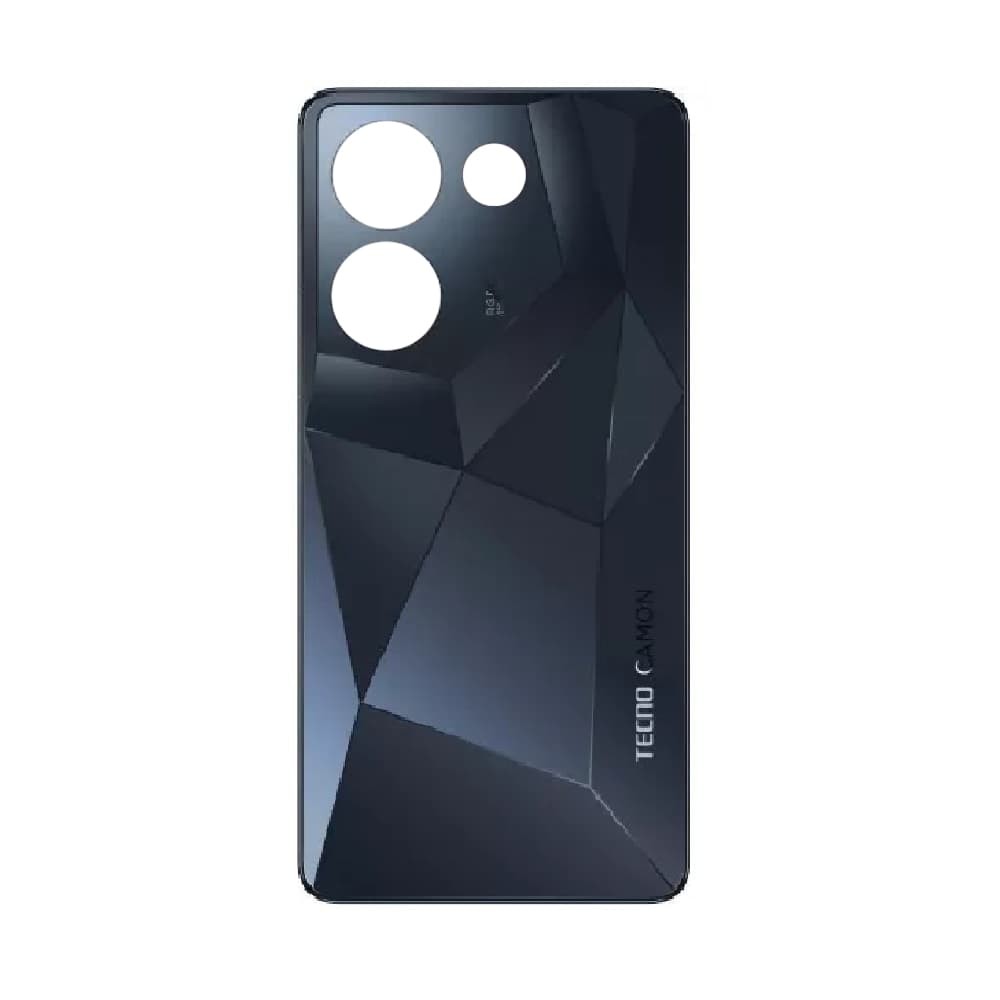 Задня кришка для Tecno Camon 20 Pro (CK6), колір чорний фото 1