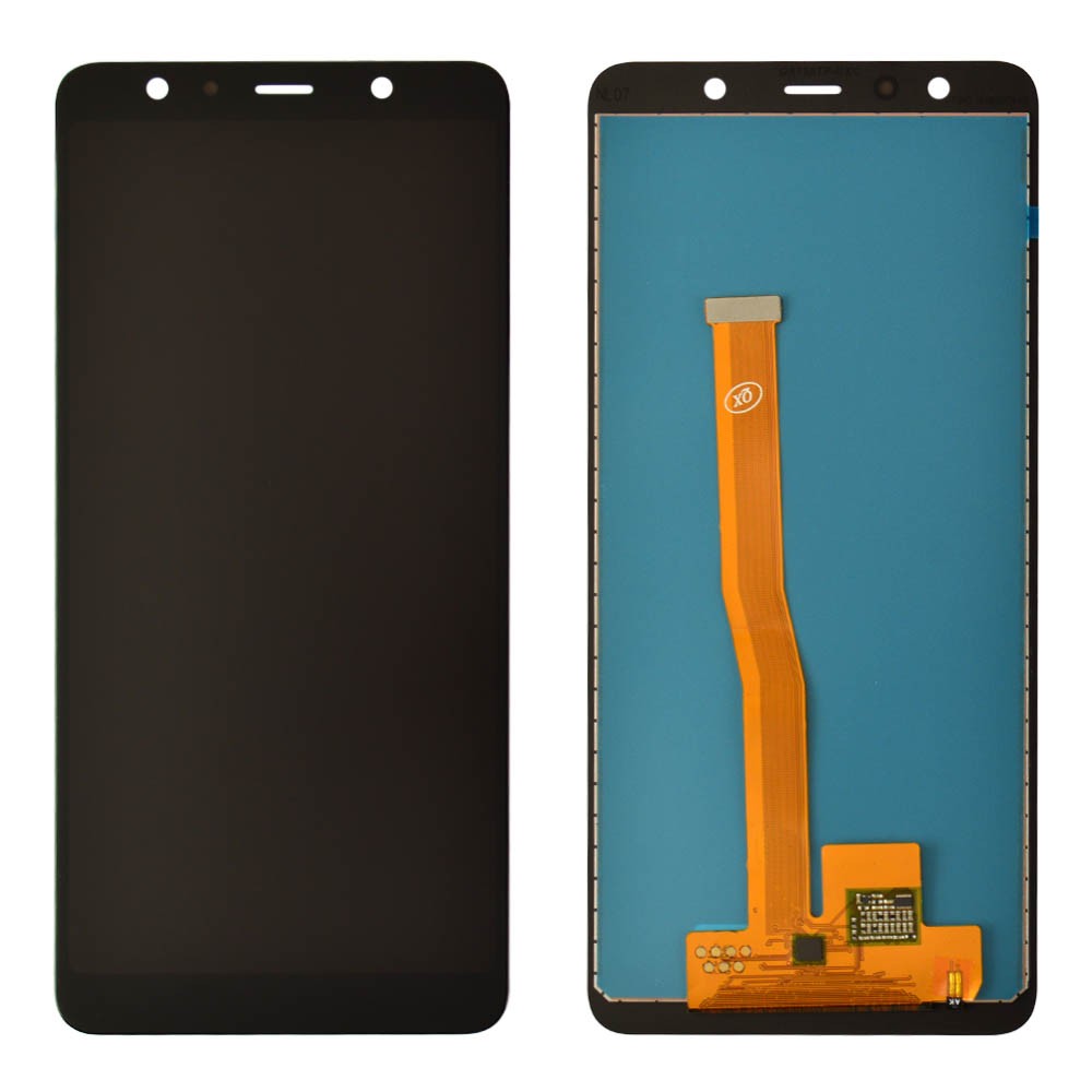 Дисплей для Samsung A750H /DS Galaxy A7 (2018) с тачскрином в сборе, цвет черный, IPS (TFT) фото 1