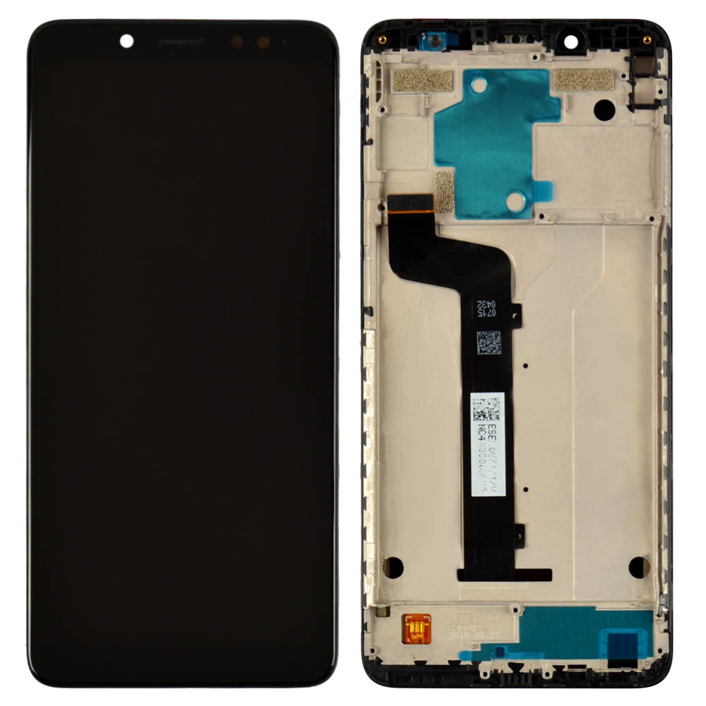 Дисплей для Xiaomi Redmi Note 5, Note 5 Pro з тачскрином та рамкою в зборі, колір чорний, Orig PRC фото 1