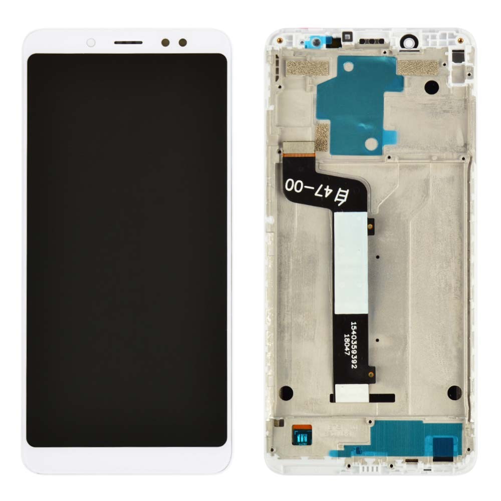Дисплей для Xiaomi Redmi Note 5, Note 5 Pro с тачскрином и рамкой в сборе, цвет белый фото 1