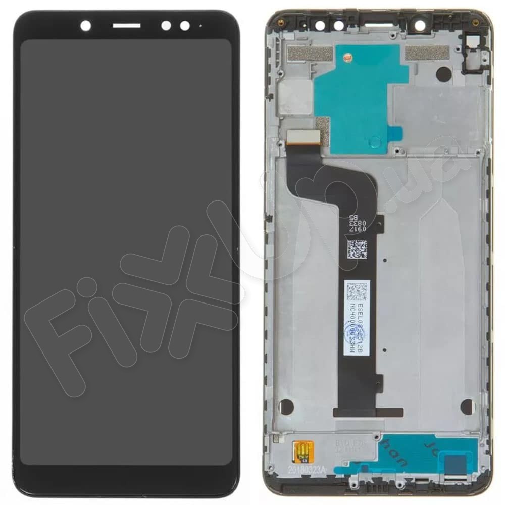 Дисплей для Xiaomi Redmi Note 5, Note 5 Pro с тачскрином и рамкой в сборе, цвет черный фото 1