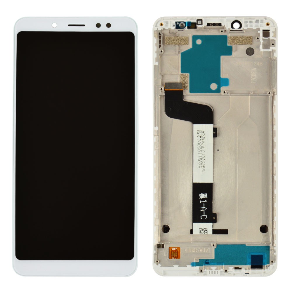 Дисплей для Xiaomi Redmi Note 5, Note 5 Pro з тачскрином та рамкою в зборі, колір білий, Orig PRC фото 1