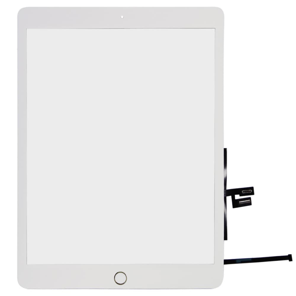 Тачскрін для iPad 10.2 2019 (A2197/A2198/A2200), з кнопкою, колір білий фото 1