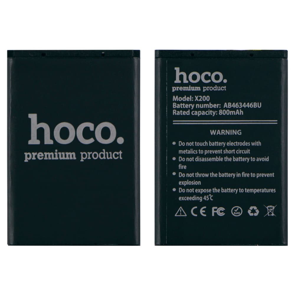 Акумулятор для Samsung AB463446BU X200/ B110/ B130/ C140/ C160/ C240/ C300/ C3010/ C3520/ C5010, HOCO фото 1