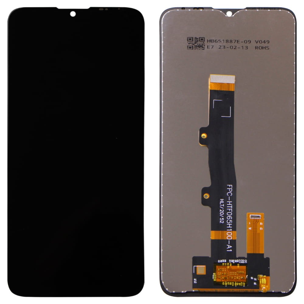 Дисплей для Motorola XT2095/XT2097 E7/ E7 Power, с тачскрином в сборе, цвет черный, оригинал Китай фото 1