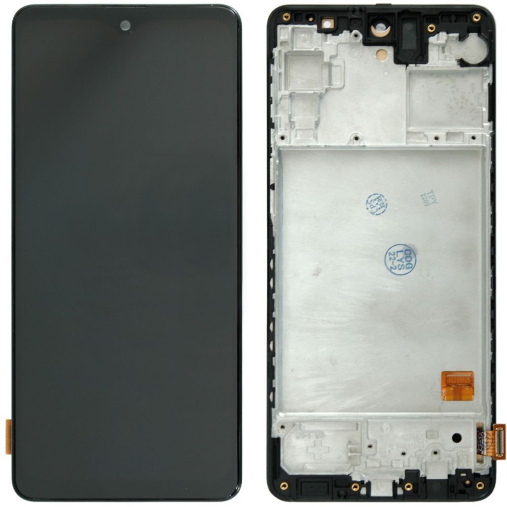 Дисплей для Samsung M317F/DS Galaxy M31s 2020 з тачскріном і рамкою в зборі, колір чорний, OLED фото 1