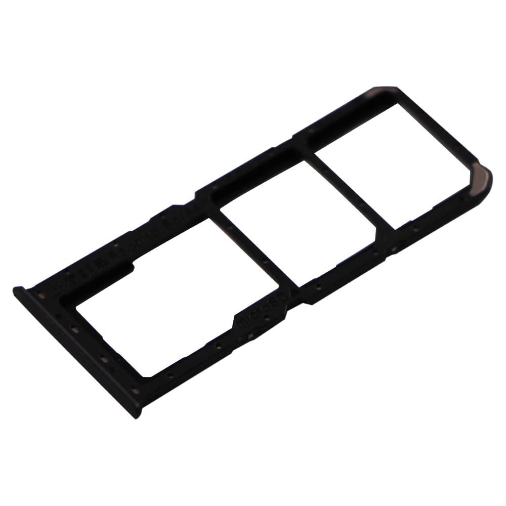 Держатель сим карты для Oppo A92, цвет черный фото 1
