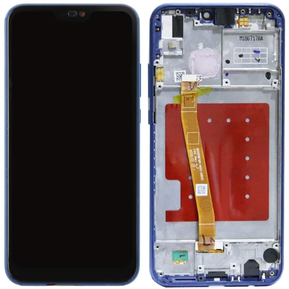 Дисплей для Huawei P20 Lite, Nova 3e (ANE-L21/ANE-LX1) з тачскріном і рамкою, синій фото 1