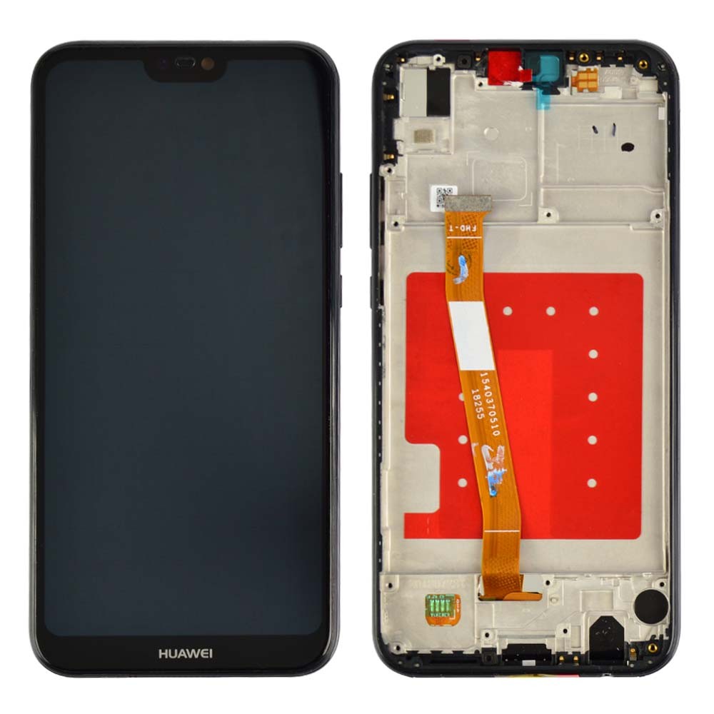 Дисплей для Huawei P20 Lite, Nova 3e (ANE-L21/ANE-LX1) с тачскрином и рамкой в сборе, цвет черный фото 1