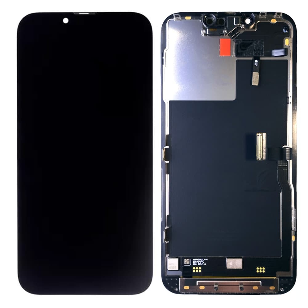 Дисплей для iPhone 14 Plus, с тачскрином в сборе, цвет черный, оригинал с разбора фото 1