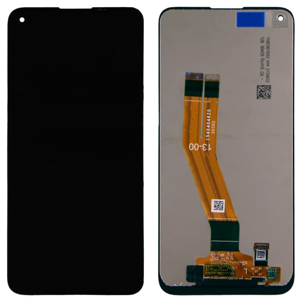 Дисплей для Samsung A115F Galaxy A11/M115F/DS/M Galaxy M11 (159,5мм) с тачскрином в сборе, цвет черный, оригинал с замененным стеклом фото 1