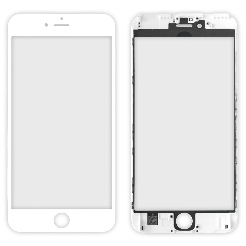 Len iPhone 6S Plus (5.5) with frame (white) фото 1 Скло iPhone 6S Plus, колір білий, з рамкою фото 1