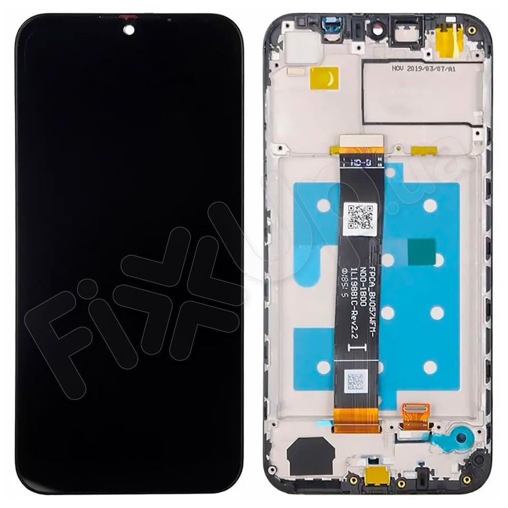 Дисплей для Huawei Y5 2019, Honor 8S 2019 (AMN-LX1/LX2/LX3/LX9/ KSE-LX9/KSA-LX9) с тачскрином и рамкой в сборе, цвет черный фото 1