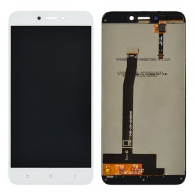 Дисплей для Xiaomi Redmi 4X с тачскрином в сборе, уценка, без рамки,  цвет белый, универсальная, оригинал замененное стекло
