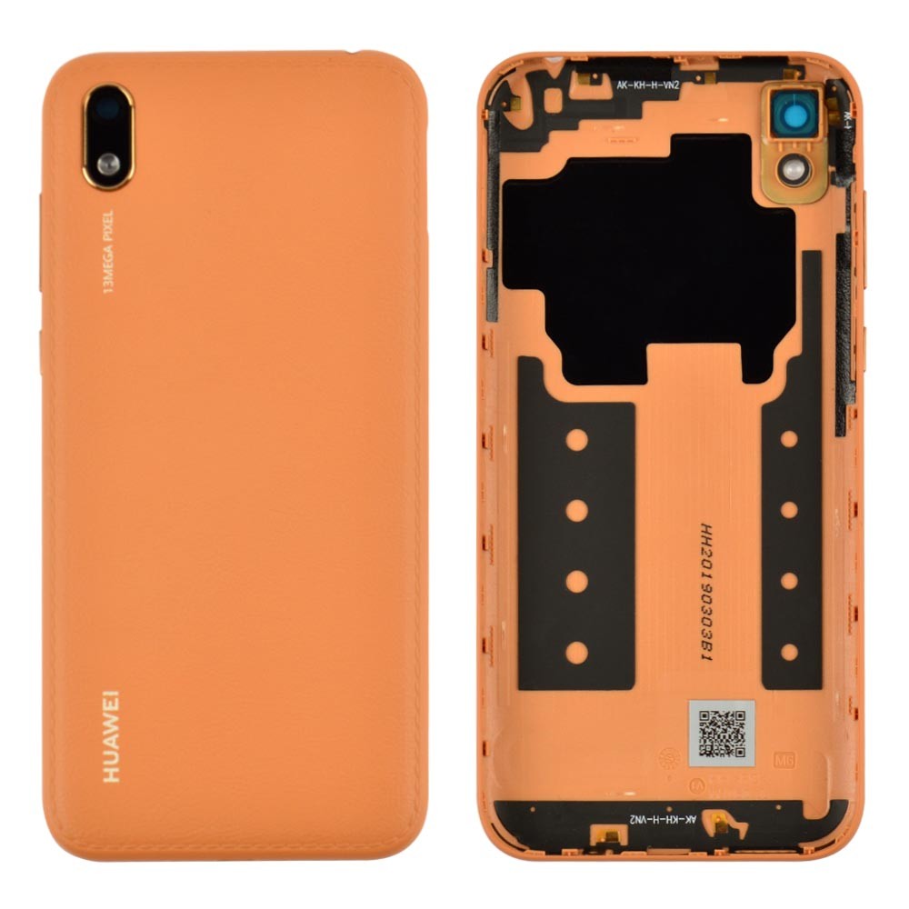Задня кришка Huawei Y5 2019, зі склом камери, колір коричневий фото 1