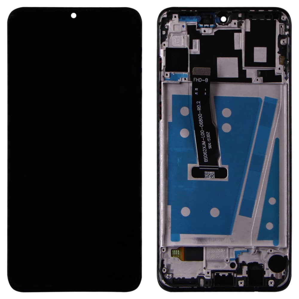 Дисплей для Huawei P30 Lite/Nova 4e 2019 с тачскрином и рамкой в сборе, цвет черный, оригинал фото 1