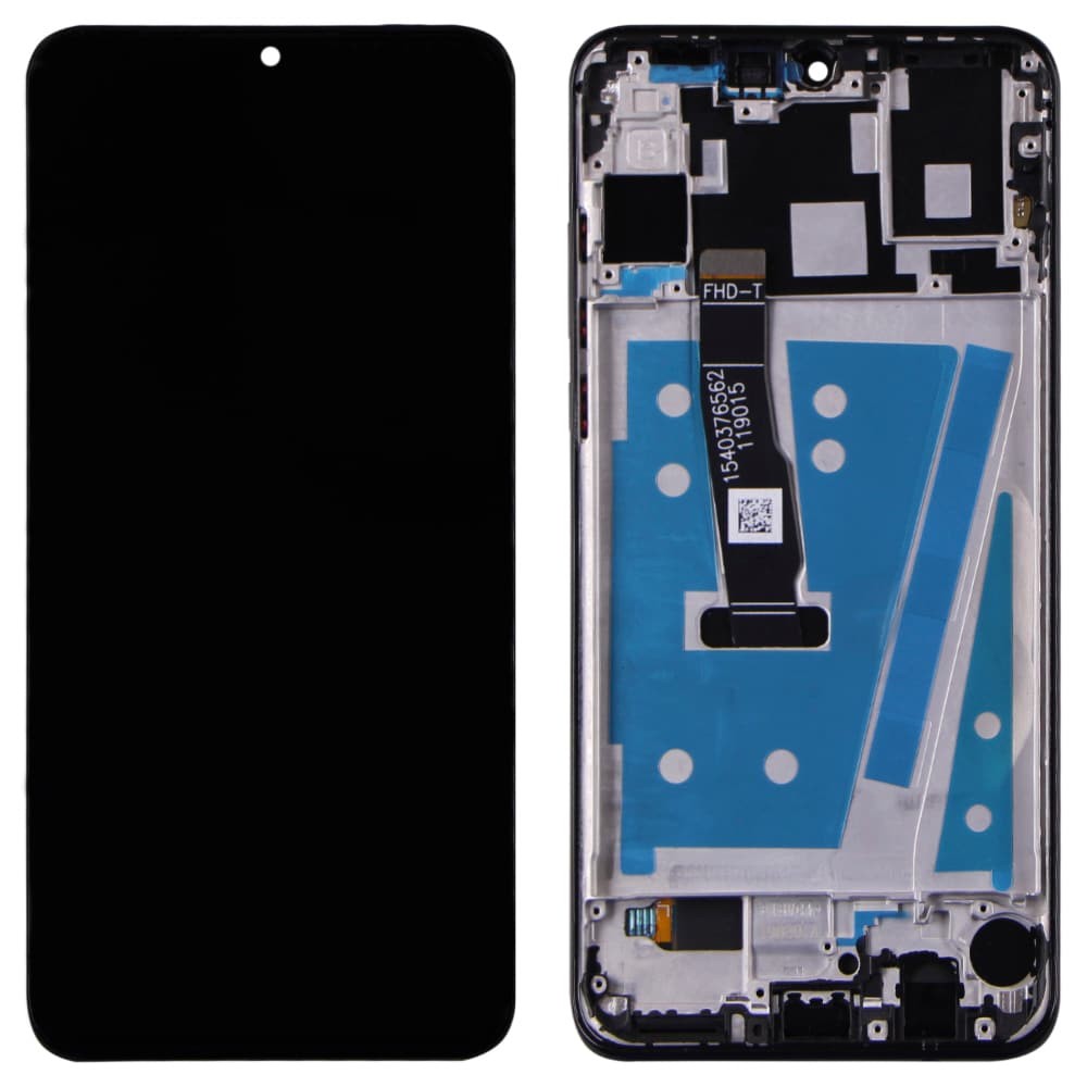 Дисплей для Huawei P30 Lite/Nova 4e 2019 с тачскрином и рамкой в сборе, цвет черный фото 1