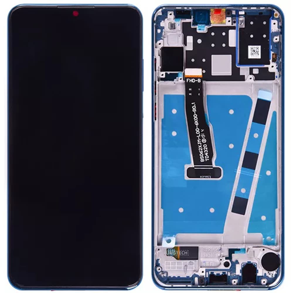 Дисплей для Huawei P30 Lite/Nova 4e 2019 48МР с тачскрином и рамкой, 149mm, синий фото 1