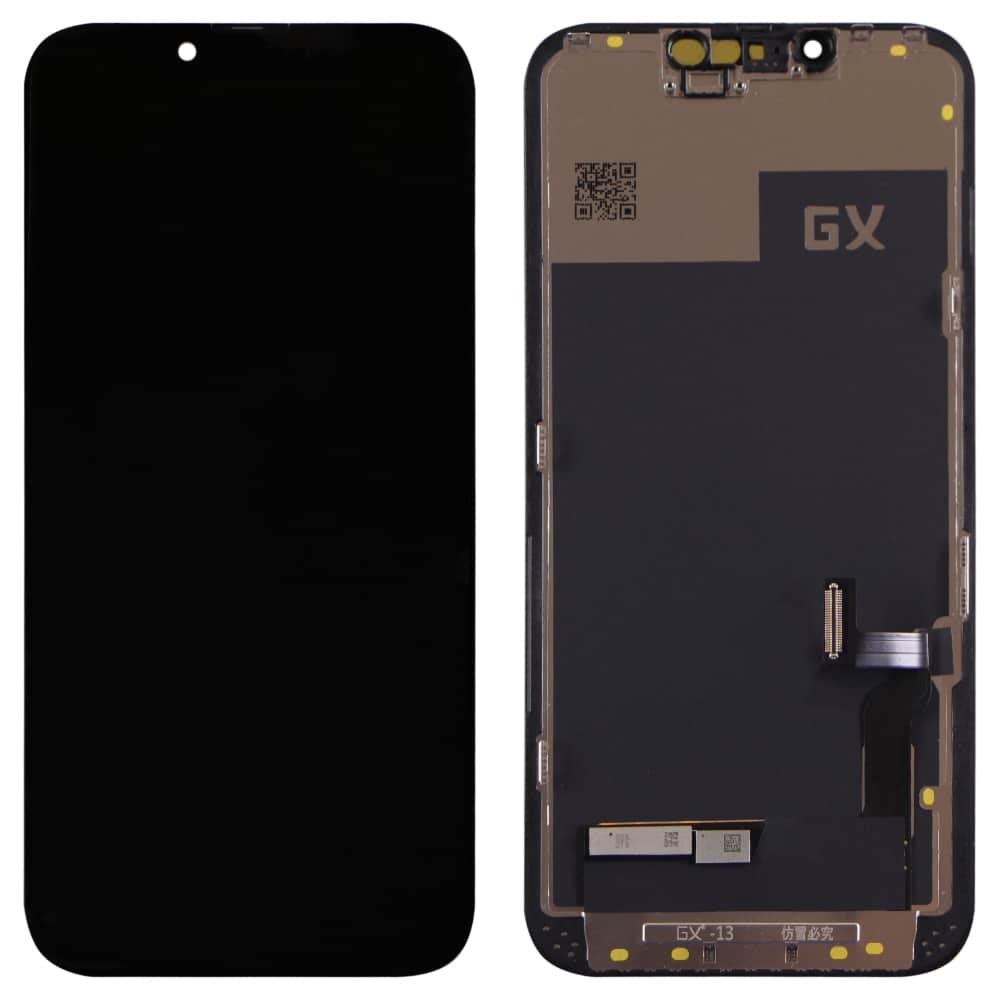 Дисплей для iPhone 13, с тачскрином в сборе, цвет черный, Oled GX Hard фото 1