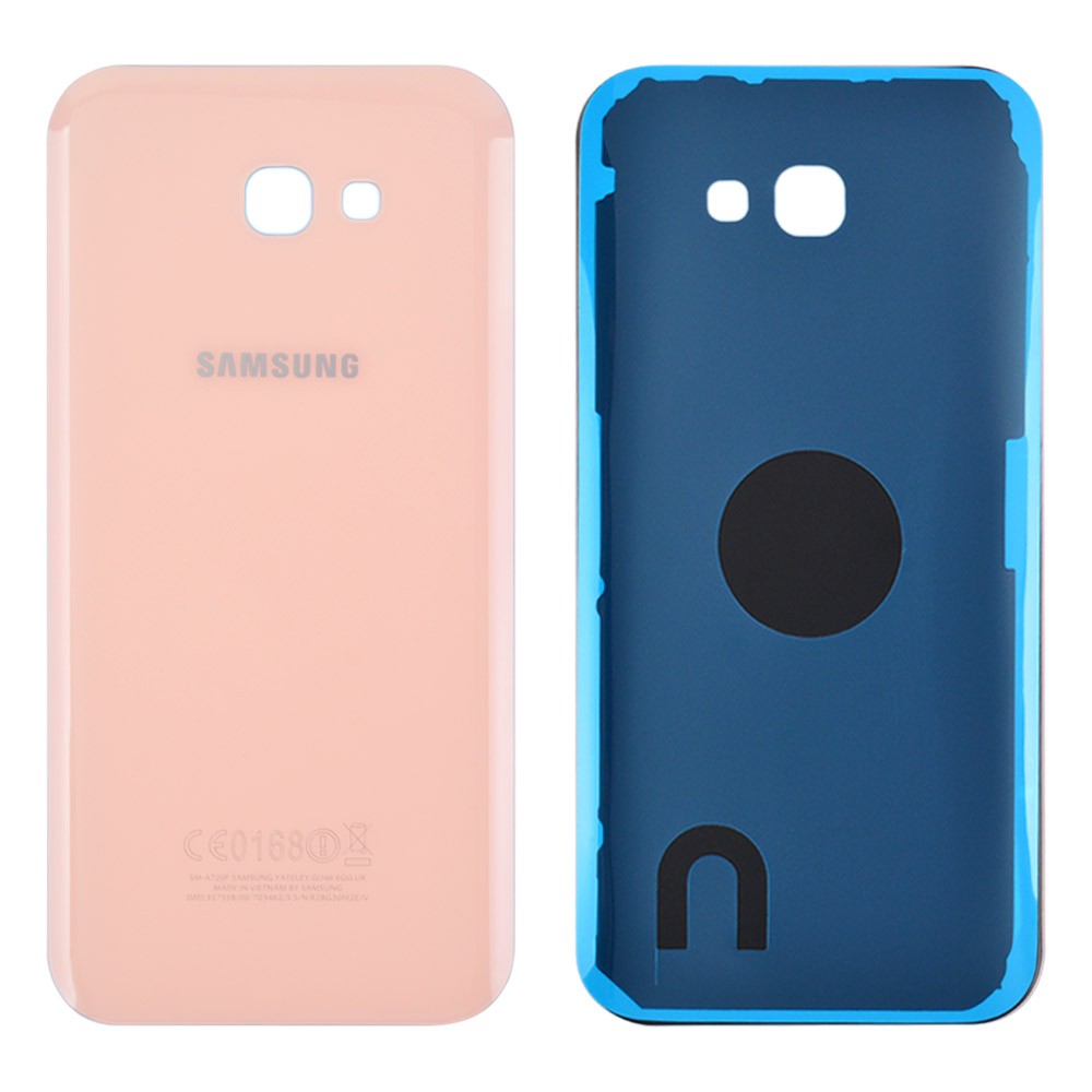 Задняя крышка для Samsung A720F Galaxy A7 (2017), оригинал, цвет розовый фото 1
