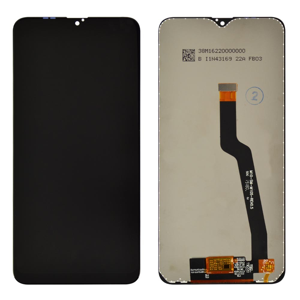 LCD Samsung A105F/DS Galaxy A10/ M105F Galaxy M10 + Touchscreen (black) Original Change Glass фото 1 Дисплей Samsung A105F / DS Galaxy A10/ M105F Galaxy M10 з тачскрином в зборі, колір чорний, оригінал Change Glass фото 1