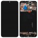 Дисплей для Samsung A105 (A105F/DS Galaxy A10) 2019/ M105F Galaxy M10 с тачскрином и рамкой, черный, оригинал с замененным стеклом миниатюра 1
