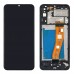 Дисплей для Samsung A042F Galaxy A04E 2022, с тачскрином и рамкой в сборе, цвет черный, оригинал замененное стекло миниатюра 1