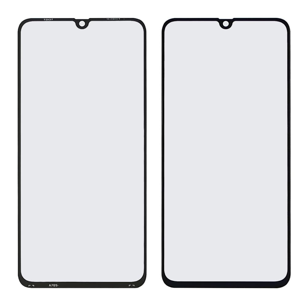 Скло корпусу для Samsung A707 Galaxy A70S 2019, колір чорний фото 1