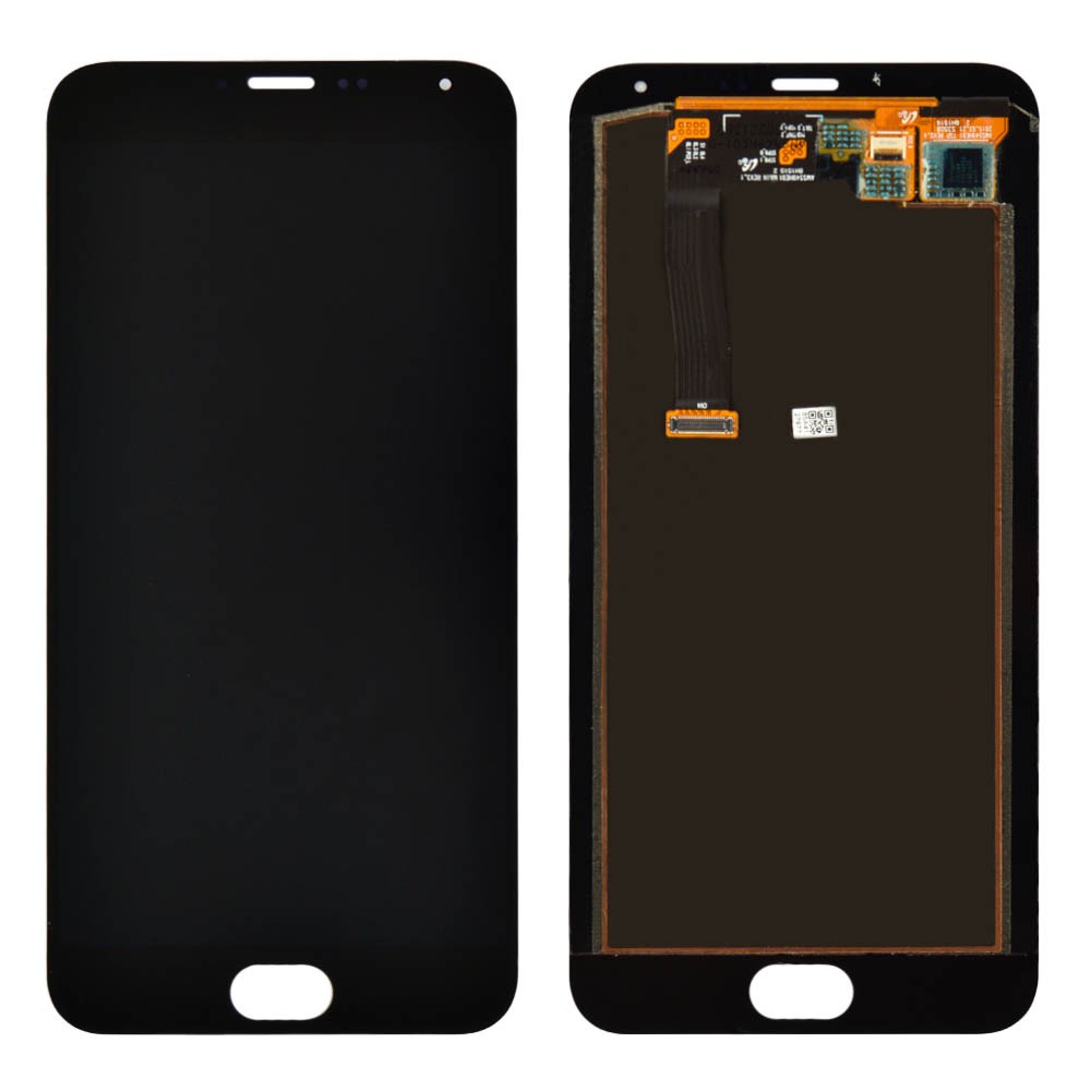 Дисплей для Meizu MX5 с тачскрином в сборе, цвет черный, оригинал замененное стекло фото 1