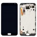 Дисплей для Meizu MX5 з тачскріном і рамкою, чорний миниатюра 1