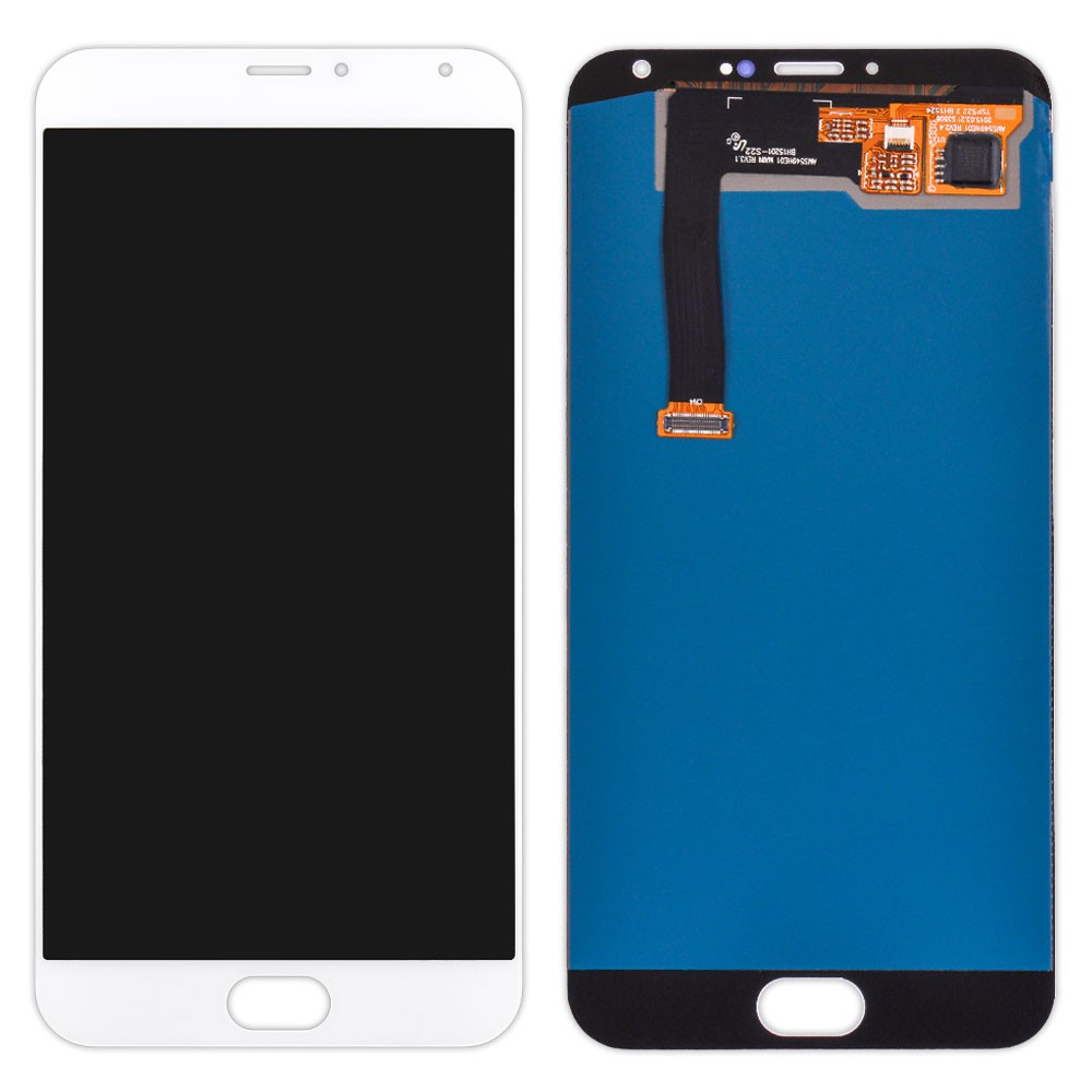 Дисплей Meizu MX5 с тачскрином в сборе, цвет белый, большая микросхема фото 1
