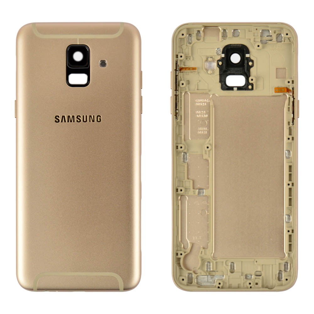 Задняя крышка для Samsung A600F Galaxy A6 (2018), цвет золотой фото 1