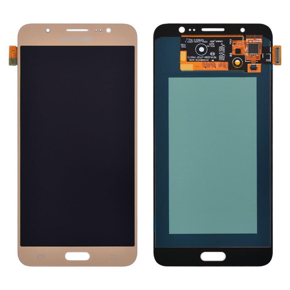 Дисплей для Samsung J710F, J710H, J710M/DS Galaxy J7 (2016) с тачскрином, цвет золотой, Original Change Glass фото 1