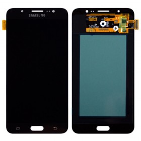 Дисплей Samsung Galaxy J7 J710 (J710F, J710H, J710M) 2016 з тачскріном у зборі,  колір чорний, оригінал замінене скло, без рамки