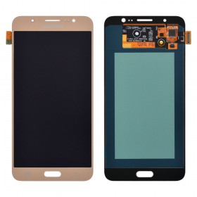 Дисплей Samsung Galaxy J7 J710 (J710F, J710H, J710M) 2016 с тачскрином в сборе, oled,  цвет золотой, без рамки