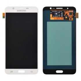 Дисплей Samsung Galaxy J7 J710 (J710F, J710H, J710M) 2016 з тачскріном у зборі, oled,  колір білий, без рамки