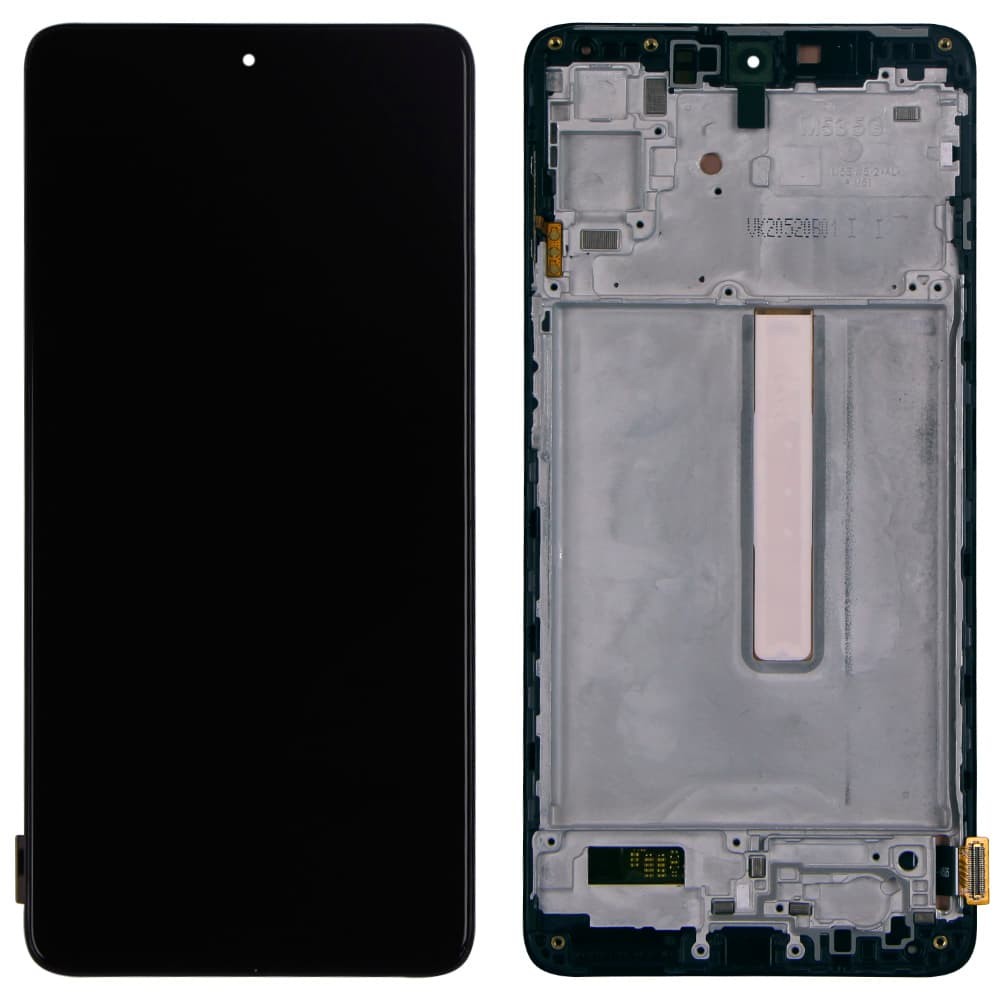 Дисплей для Samsung M536F Galaxy M53 2022, с тачскрином и рамкой в сборе, цвет черный, OLED фото 1