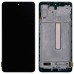 Дисплей для Samsung M536F Galaxy M53 2022, с тачскрином и рамкой в сборе, цвет черный, OLED миниатюра 1