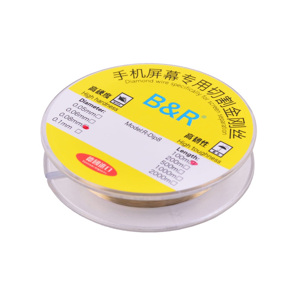 Струна для разделения дисплейных модулей (100м) 0,08мм фото 1