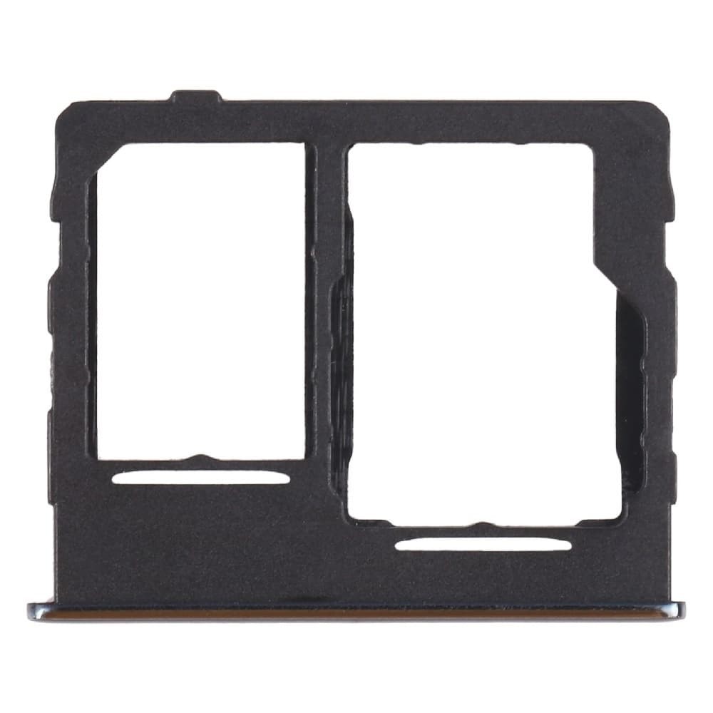 Держатель сим карты для Samsung Galaxy A32 A326F 5G, цвет черный, 2 sim фото 1