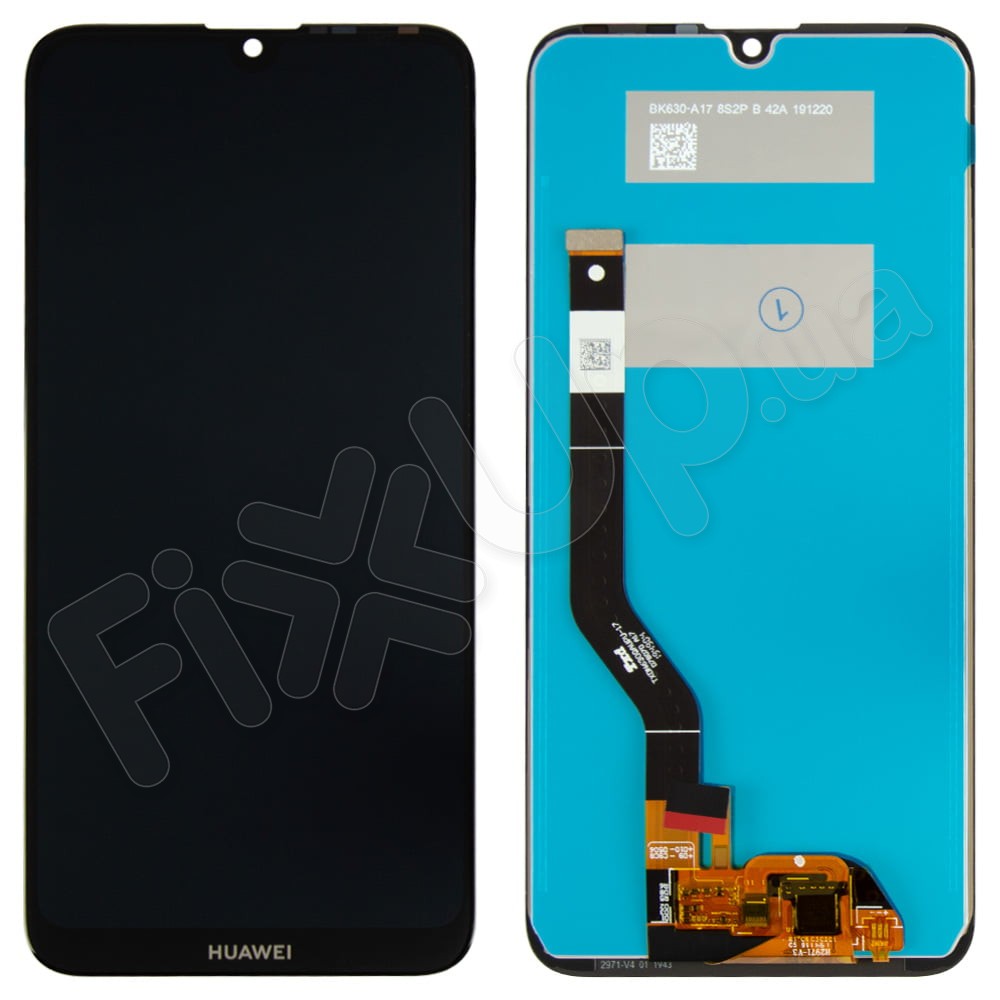 Дисплей для Huawei Y7, Y7 Prime (2019), Y7 Pro (2019) (DUB-LX1/DUB-LX3/DUB-LX2) 4/64GB,11pin с тачскрином в сборе, цвет черный, оригинал с замененным стеклом фото 1