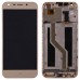 Дисплей для ZTE A6, Blade A6 Lite (A0620/A0621/A0622) с тачскрином и рамкой в сборе, цвет золотой миниатюра 1