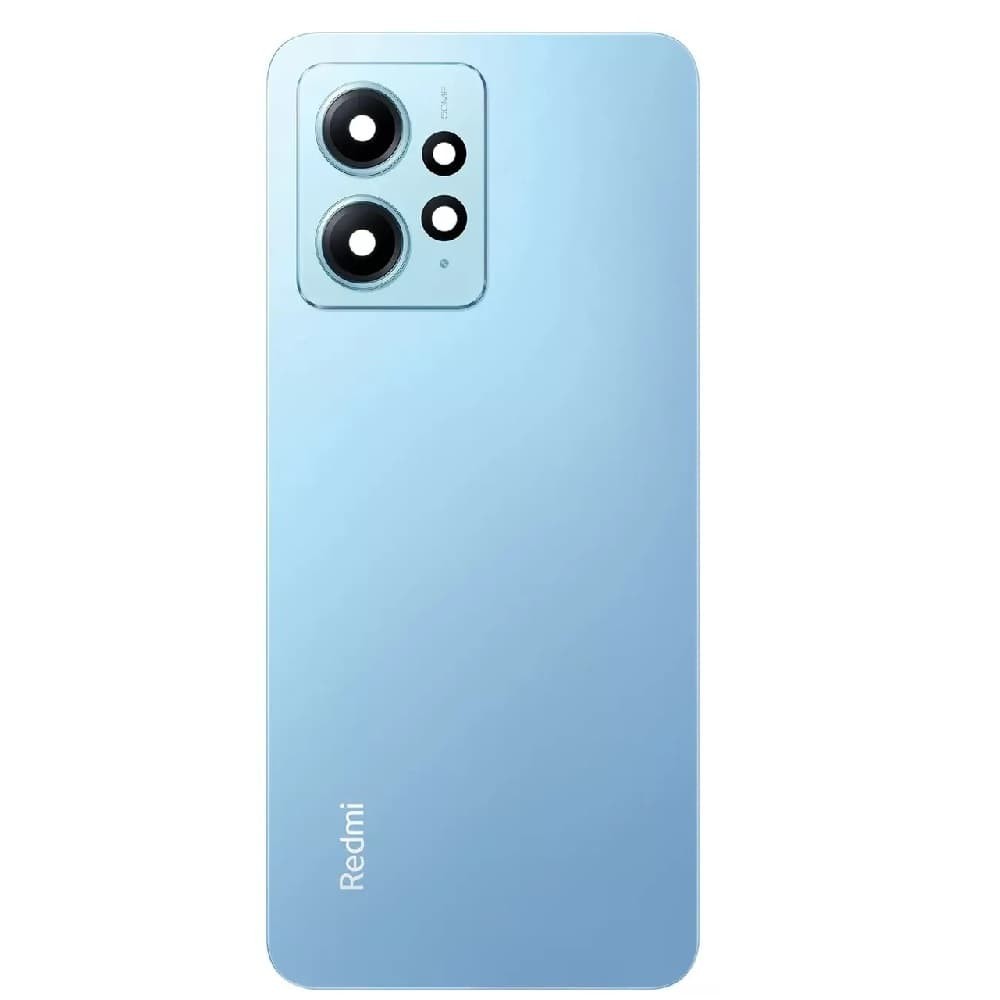 Задняя крышка для Xiaomi Redmi Note 12 4G, со стеклом камеры, цвет синий фото 1