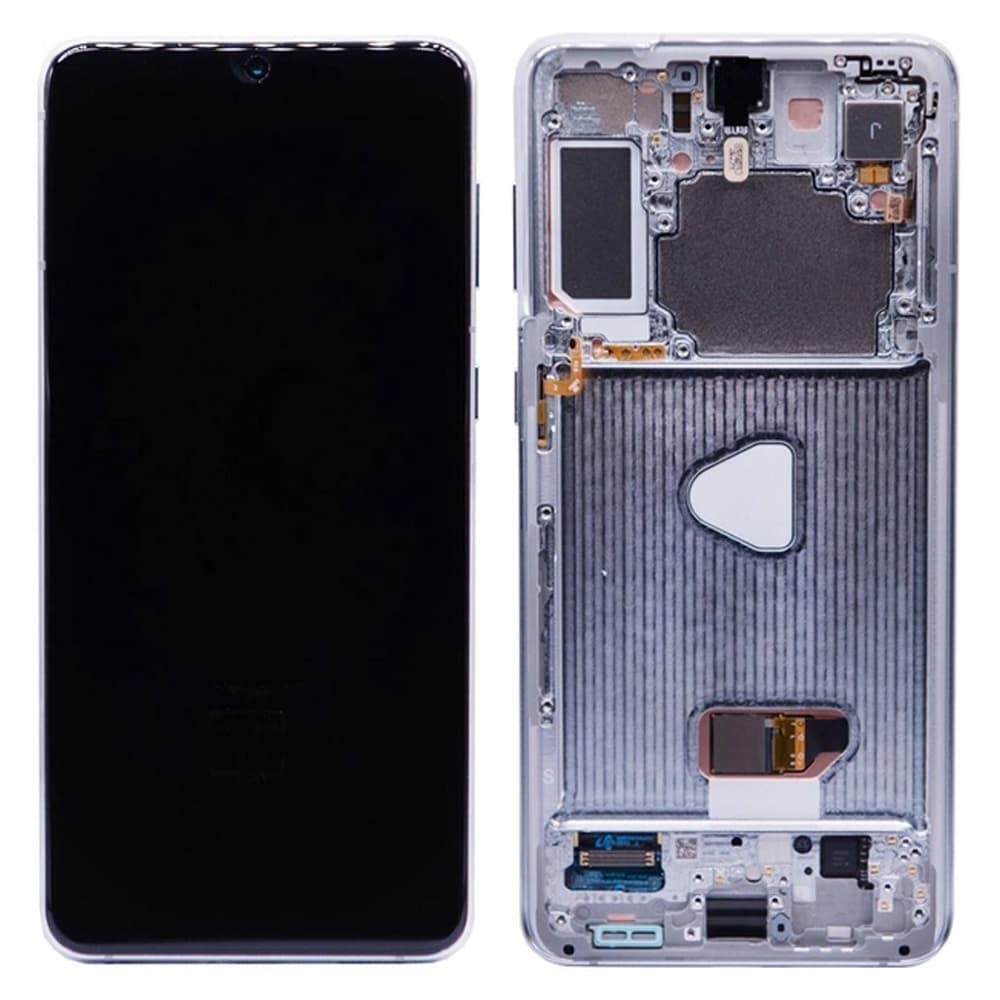 LCD Samsung G996F Galaxy S21 Plus (GH82-24555B) + Touchscreen with Frame (silver) Service Original фото 1 Дисплей для Samsung G996F Galaxy S21 Plus с тачскрином и рамкой в сборе, цвет серебро, сервисный оригинал фото 1
