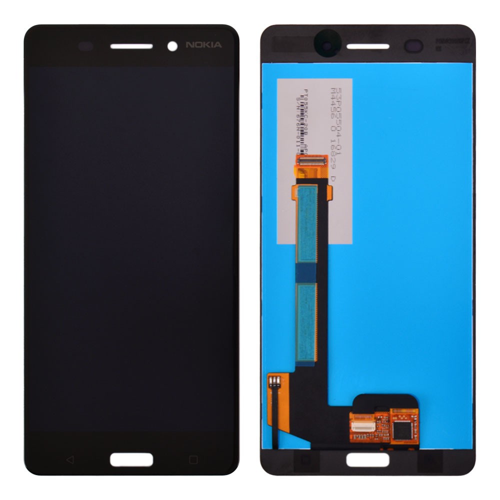 Дисплей Nokia 6 Dual Sim TA-1021/TA-1033 с тачскрином в сборе, цвет черный, уценка фото 1