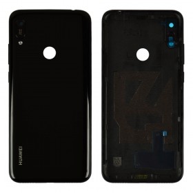 Задняя крышка для Huawei Y6 Prime 2019, со стеклом камеры,  цвет черный