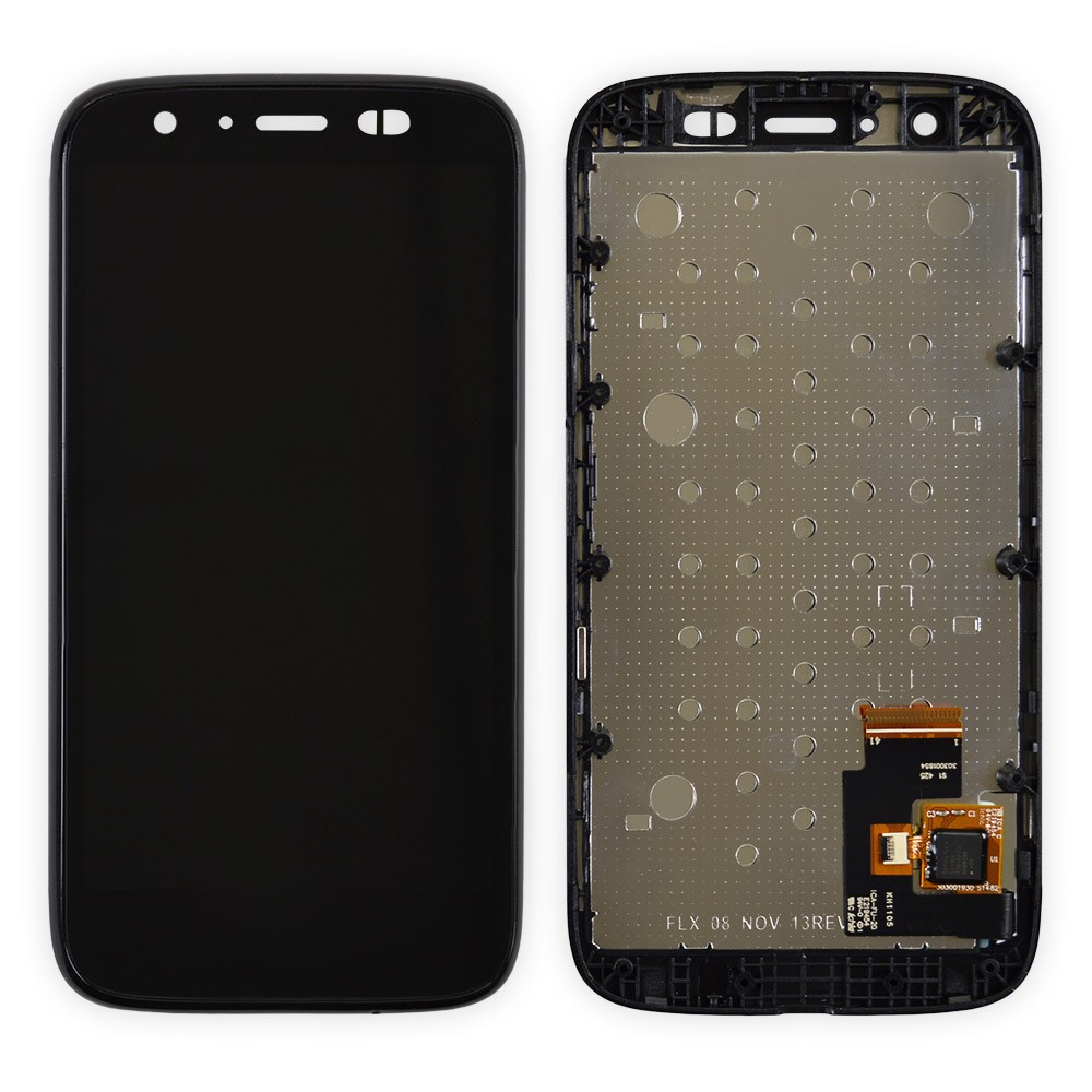 Дисплей Motorola Moto G XT1032 (XT1033, XT1036) з тачскрином у зборі, колір чорний, у рамці фото 1