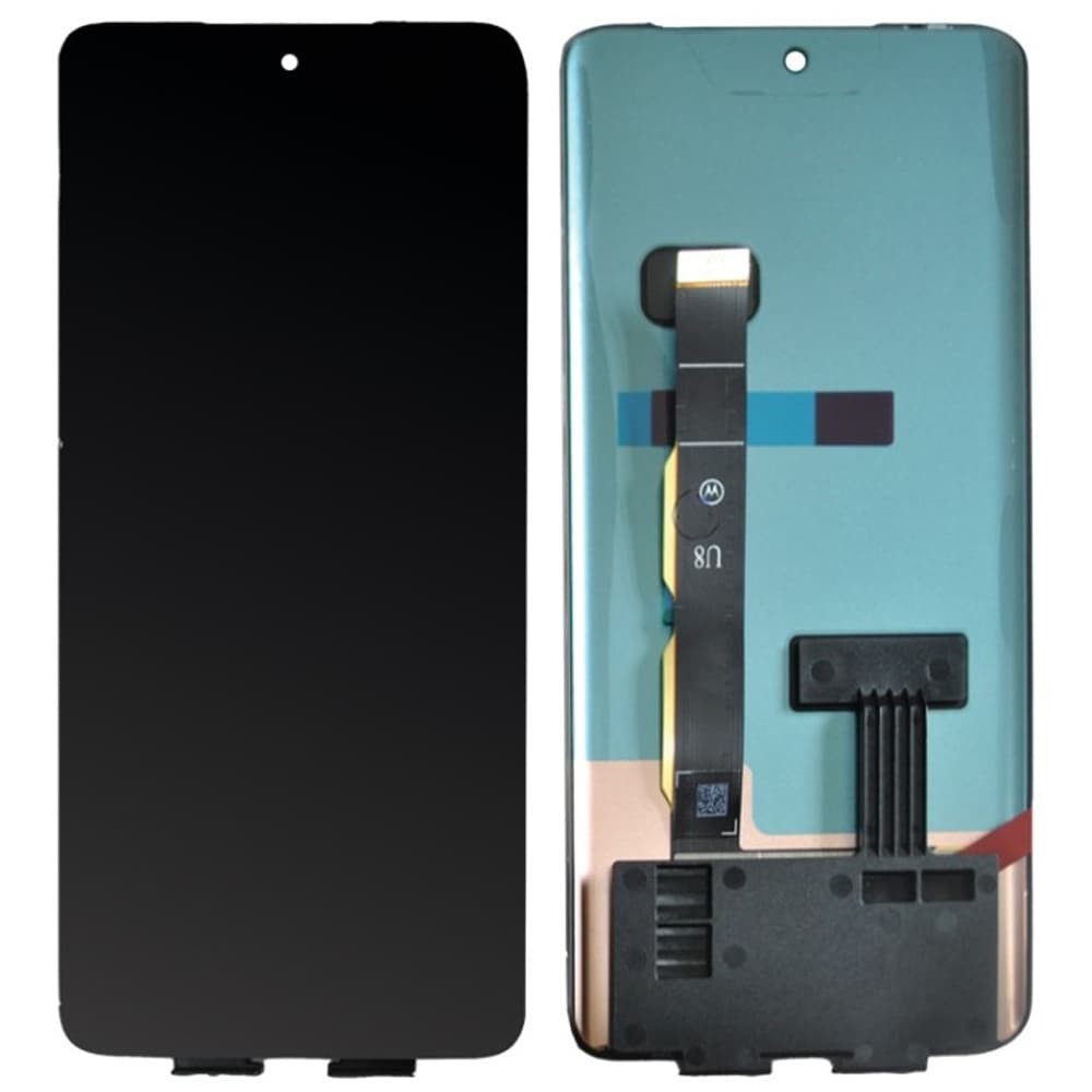 Дисплей для Motorola XT2303 Edge 40, с тачскрином в сборе, цвет черный, OLED фото 1