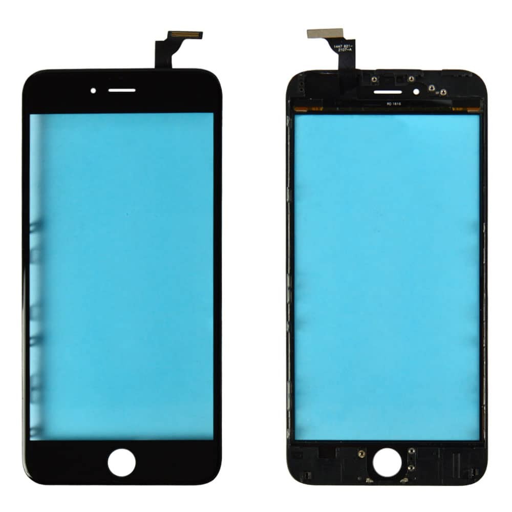 Тачскрин із рамкою для iPhone 6 Plus (5.5), колір чорний фото 1