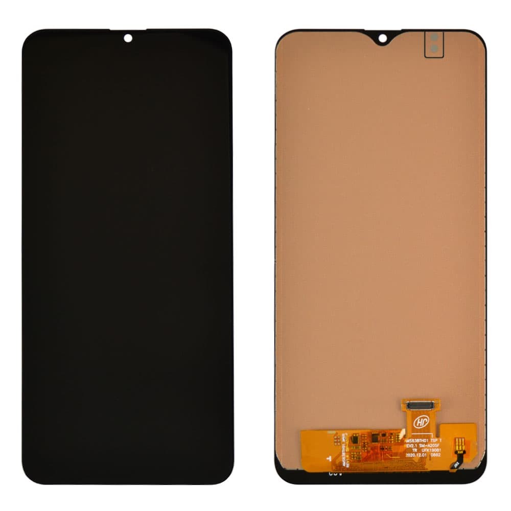 Дисплей для Samsung A205 Galaxy A20 2019 с тачскрином в сборе, цвет черный, OLED, уценка фото 1